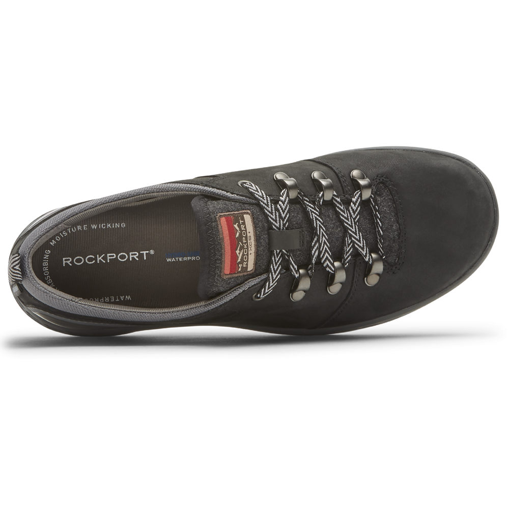 Rockport Singapore Womens Sneakers - FreshExplore Tie Black - NO0782539